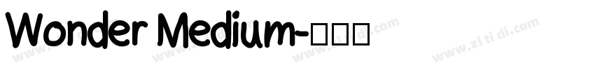 Wonder Medium字体转换